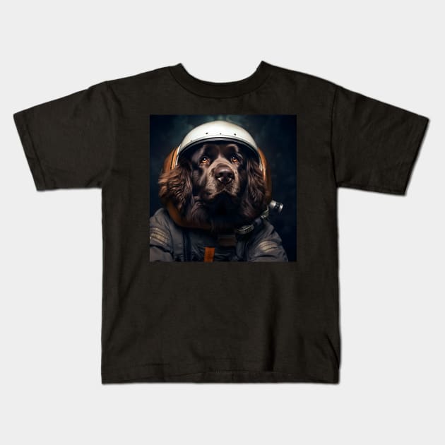 Astro Dog - Newfoundland Kids T-Shirt by Merchgard